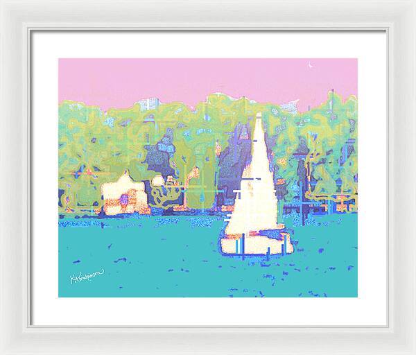 St. John's Sailboat 4 - Framed Print