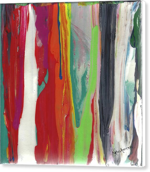 Tiny Treasures Abstract Painting 2012 01 - Canvas Print