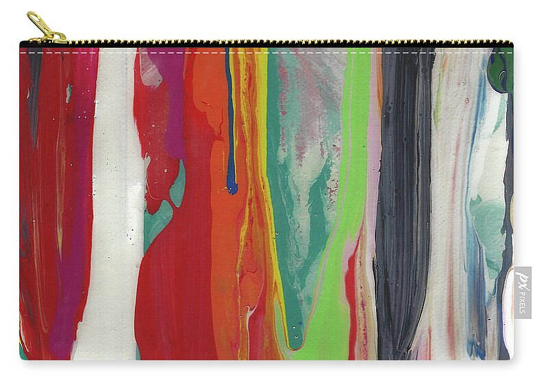 Tiny Treasures Abstract Painting 2012 01 - Zip Pouch