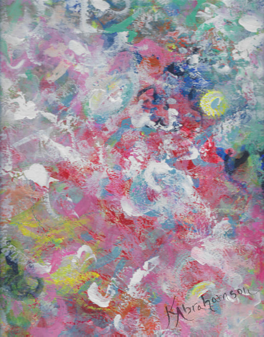 "Delightful Dancing 3" Abstract Painting