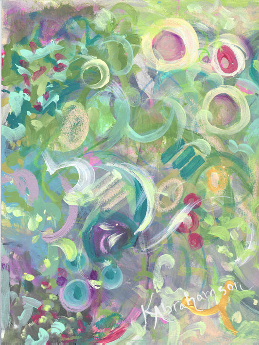 "Printemps 2 of 4" Abstract Painting
