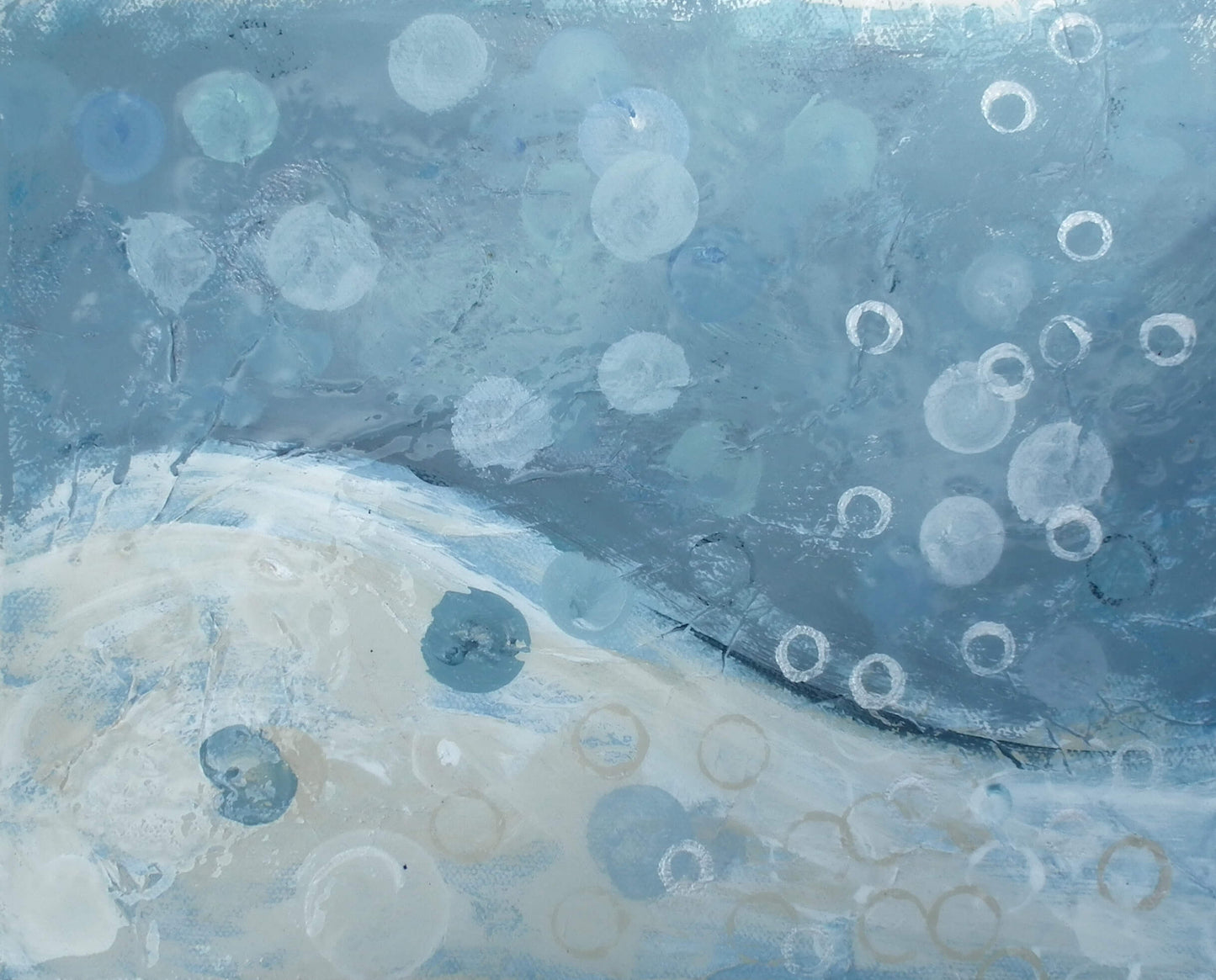 "Relax" Abstract Painting 8x10