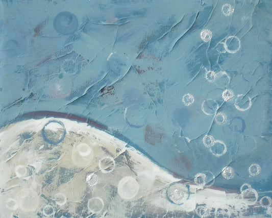 "Rest" Abstract Painting 8x10
