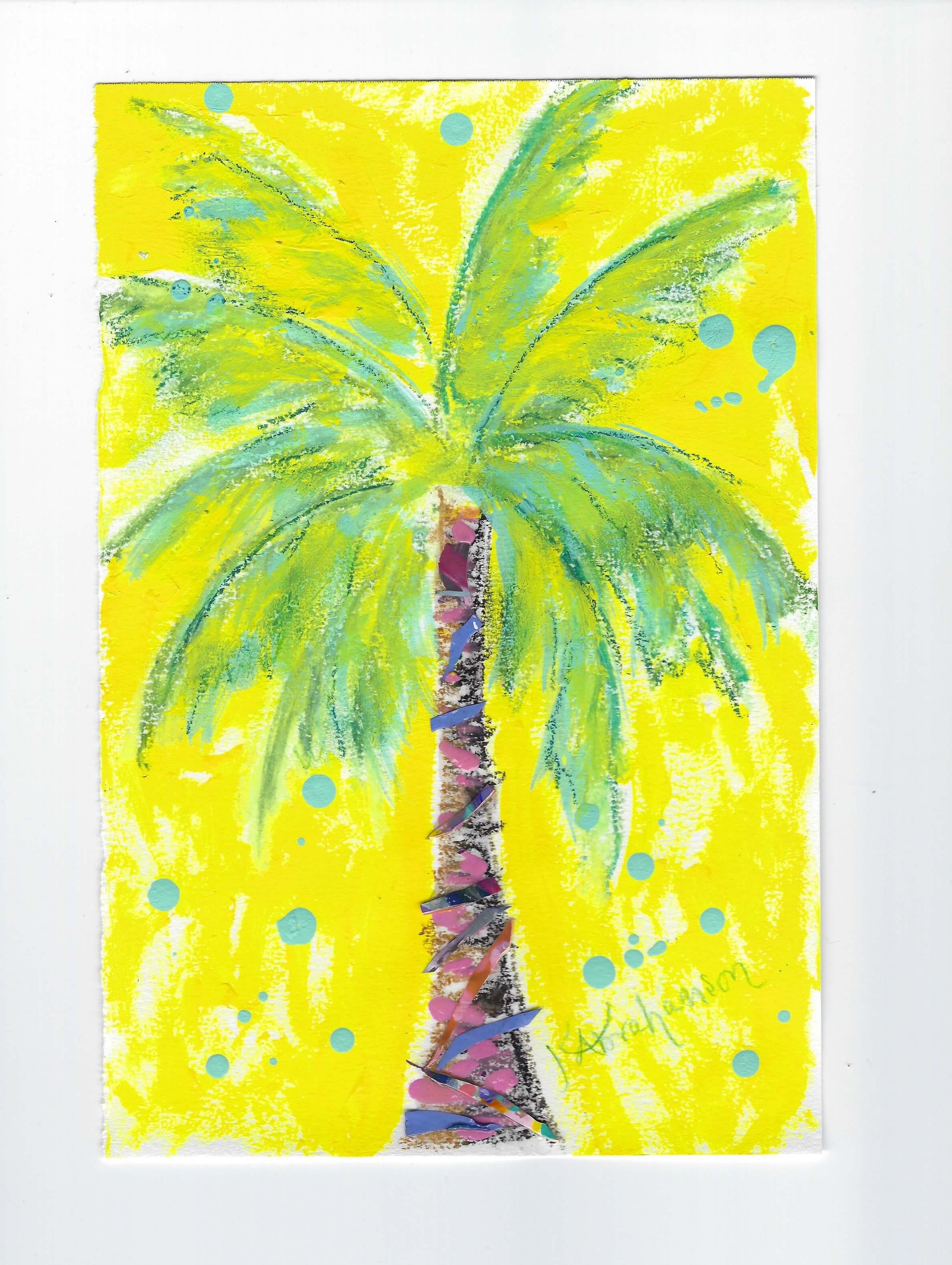 palm tree painting