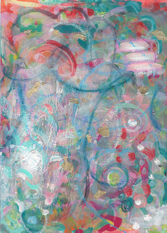 "Treasures Hidden Within II" Abstract Painting