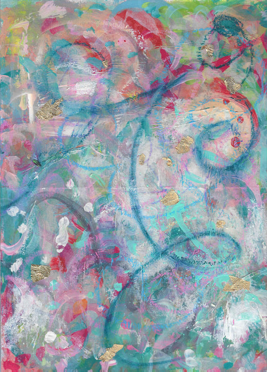 "Treasures Hidden Within III" Abstract Painting