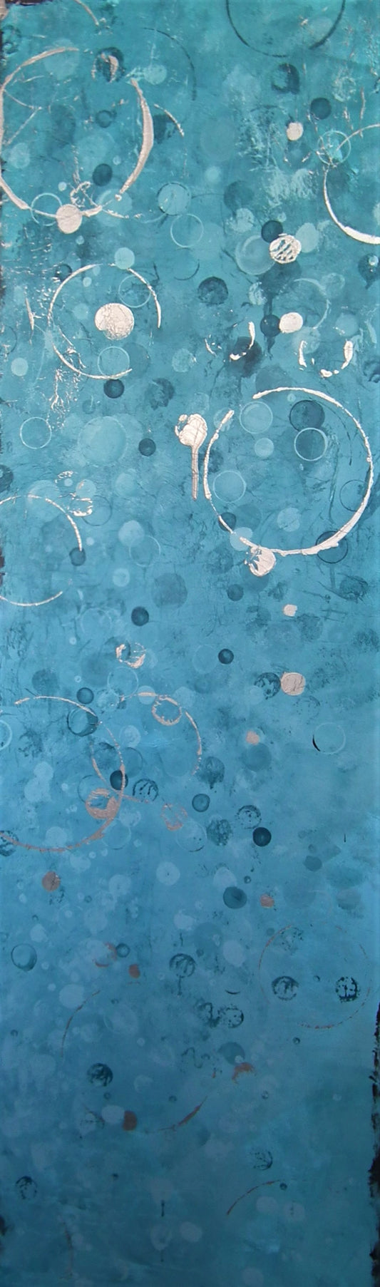 "Turquoise Effervescence" Abstract Painting