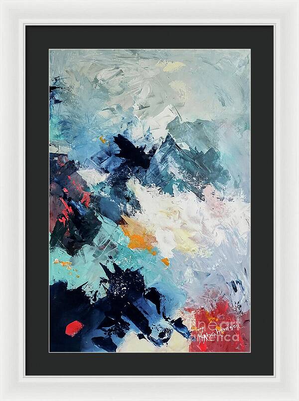 Abstract Mountains 3 - Framed Print