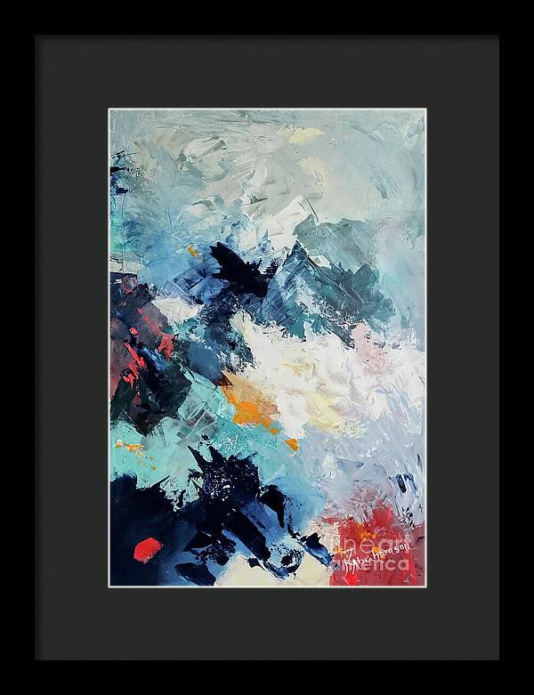 Abstract Mountains 3 - Framed Print