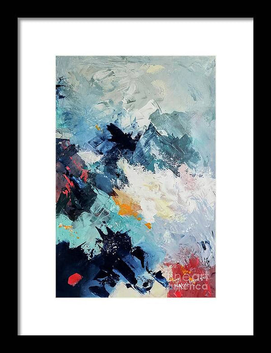 Abstract Mountains 3 - Framed Print