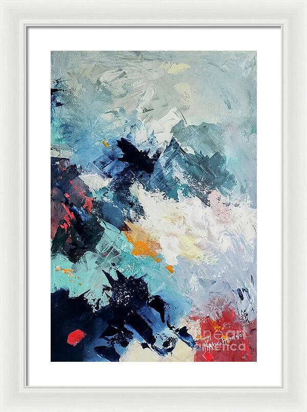 Abstract Mountains 3 - Framed Print