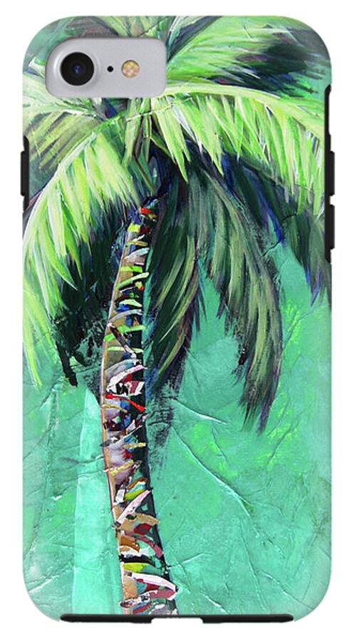 Aqua Palm Tree - Phone Case