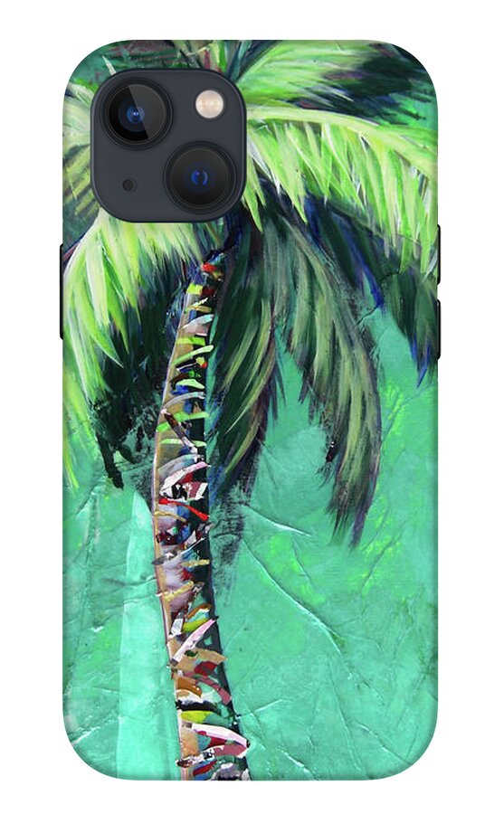 Aqua Palm Tree - Phone Case