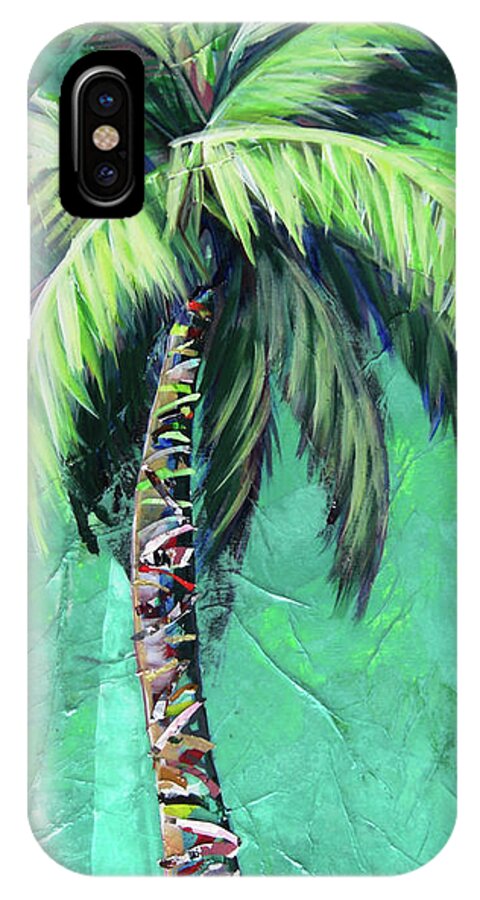 Aqua Palm Tree - Phone Case