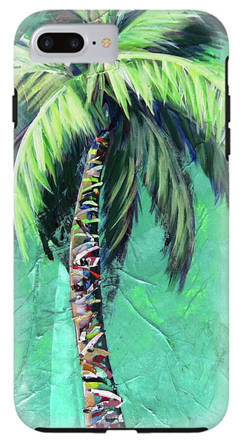 Aqua Palm Tree - Phone Case