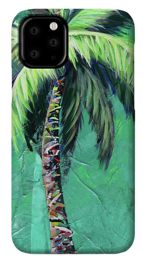 Aqua Palm Tree - Phone Case