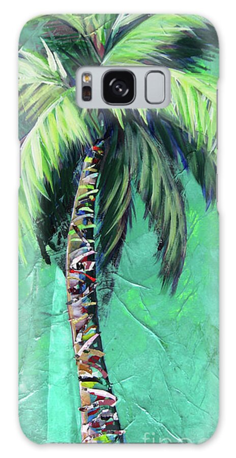 Aqua Palm Tree - Phone Case