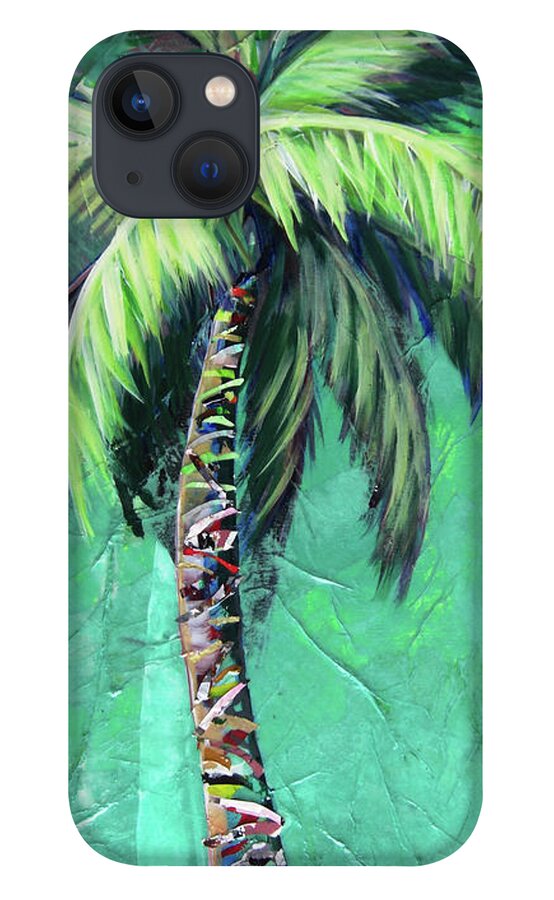 Aqua Palm Tree - Phone Case