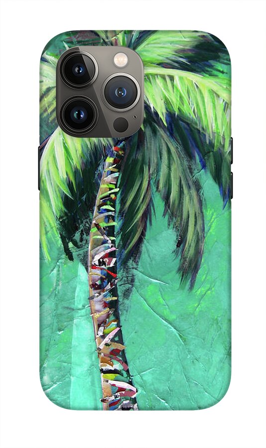 Aqua Palm Tree - Phone Case