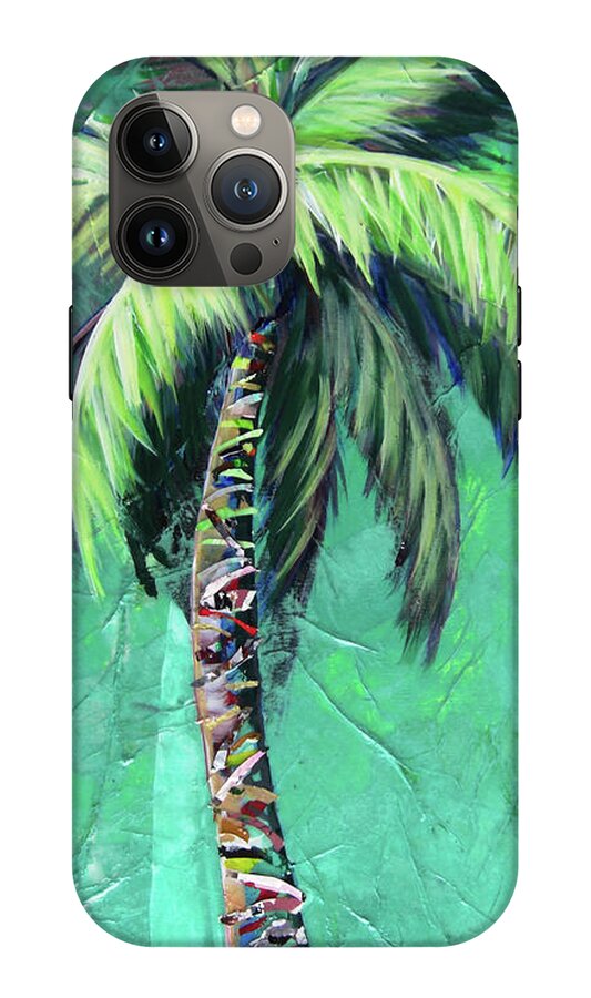 Aqua Palm Tree - Phone Case