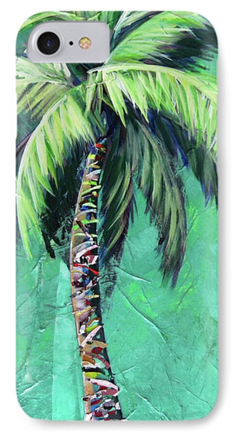 Aqua Palm Tree - Phone Case