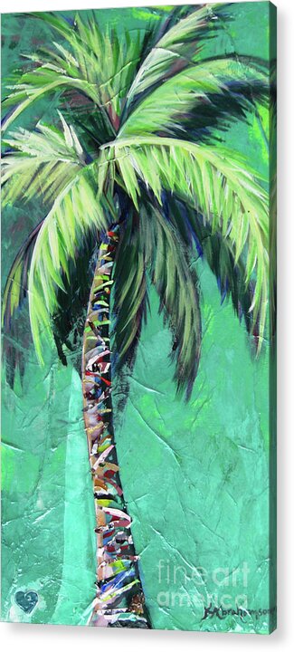 Aqua Palm Tree - Acrylic Print