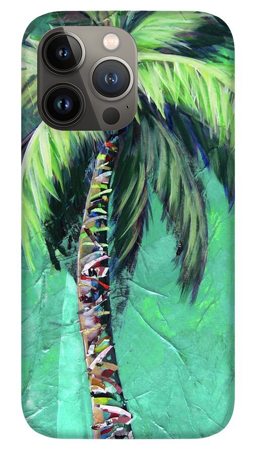 Aqua Palm Tree - Phone Case