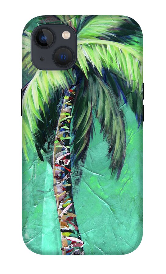 Aqua Palm Tree - Phone Case