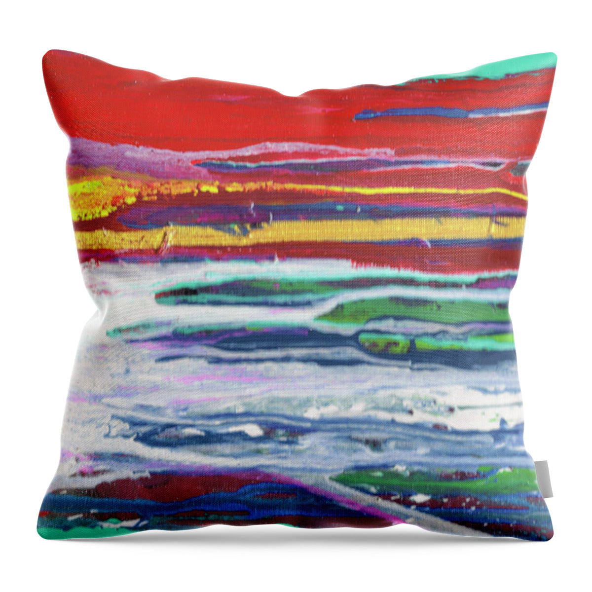 Art Life Abstract Print - Throw Pillow