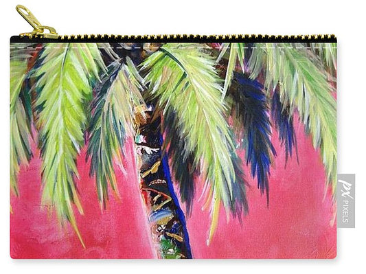 Blushing Pink Palm - Zip Pouch