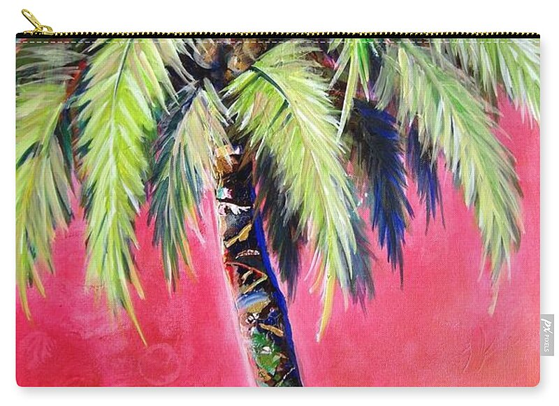 Blushing Pink Palm - Zip Pouch