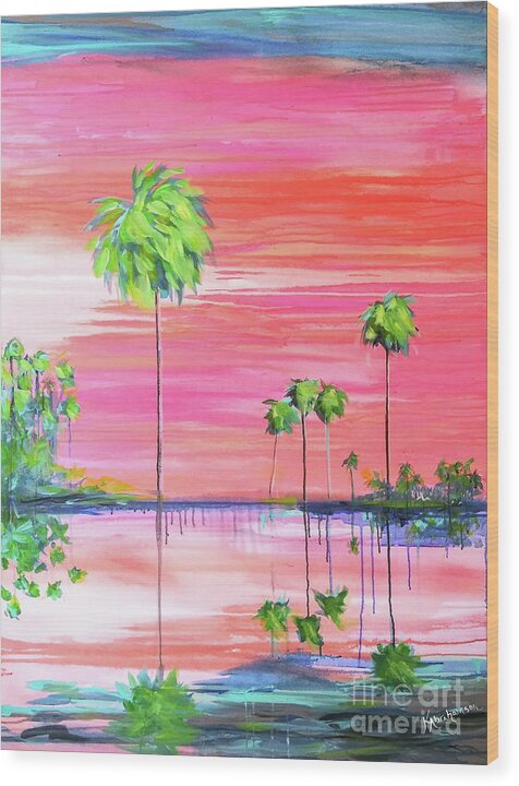 Dreamy Reflections - Wood Print