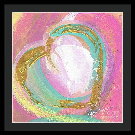 Heart Echo Love 2021 4 - Framed Print