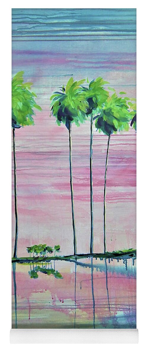 Intercoastal Pink Sky Reflections 2 - Yoga Mat