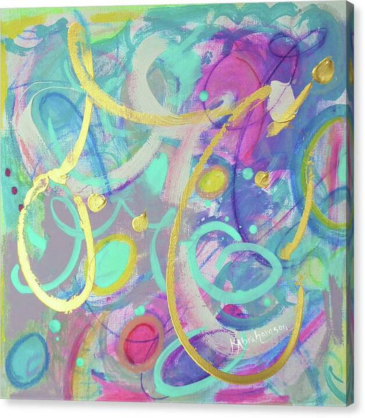 Live Colorfully 1 - Canvas Print