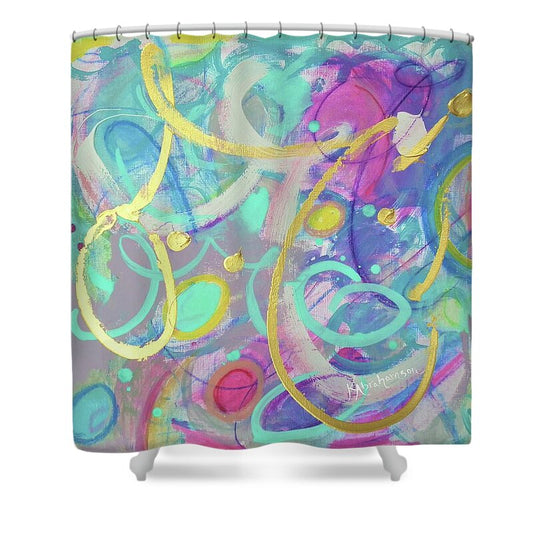 Live Colorfully 1 - Shower Curtain