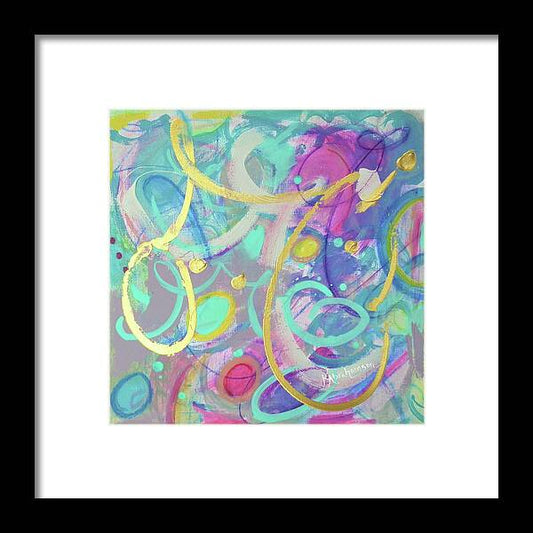 Live Colorfully 1 - Framed Print