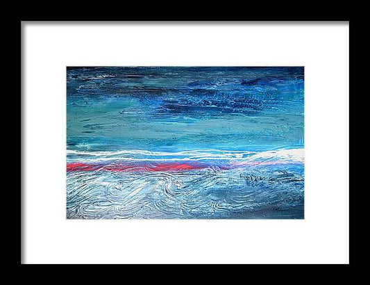 Magnificent Morning Abstract Seascape - Framed Print