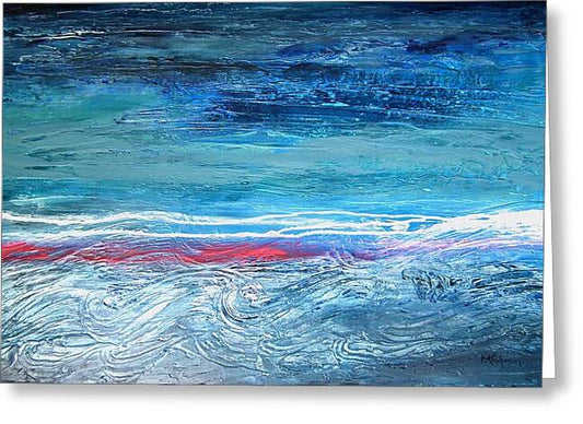 Magnificent Morning Abstract Seascape - Greeting Card