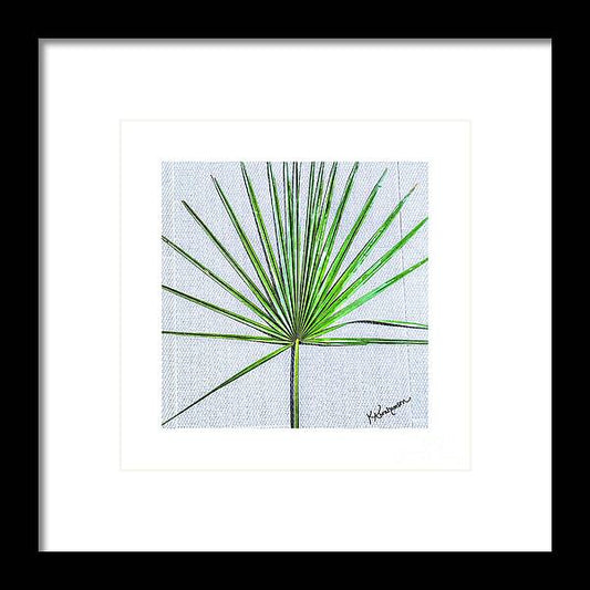 Palm frond 1 - Framed Print