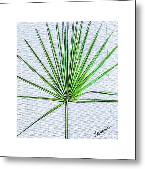 Palm frond 1 - Metal Print