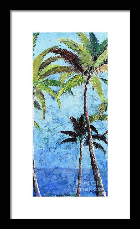 Princeville Palms  - Framed Print