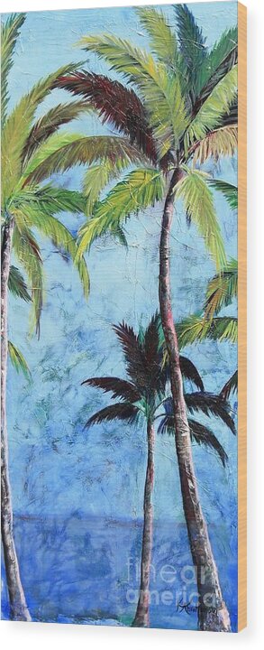 Princeville Palms  - Wood Print