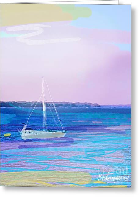 St. John's Sailboat 1 - Greeting Card