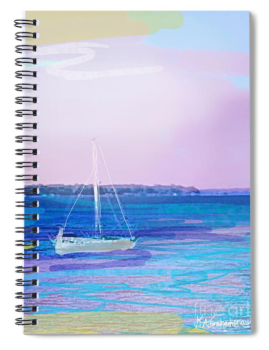 St. John's Sailboat 1 - Spiral Notebook