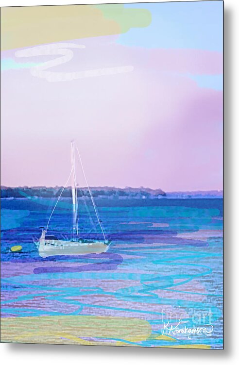 St. John's Sailboat 1 - Metal Print