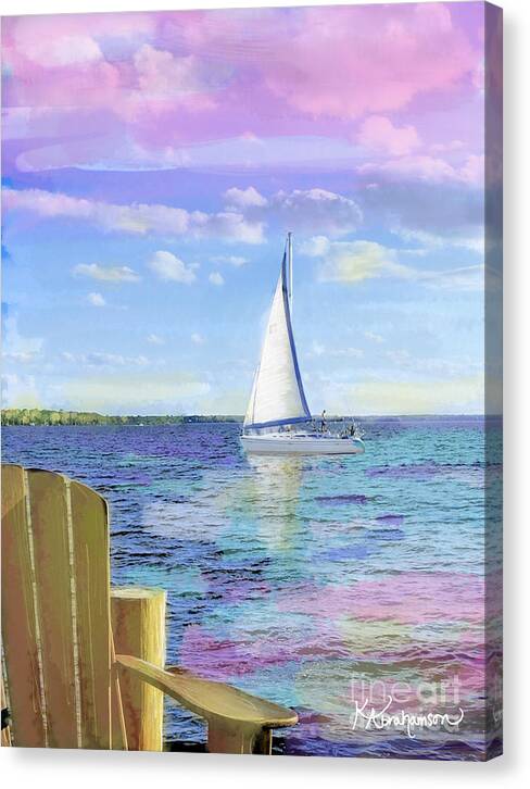 St. John's Sailboat 2 - Canvas Print