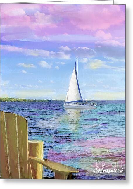 St. John's Sailboat 2 - Greeting Card