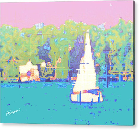 St. John's Sailboat 4 - Acrylic Print