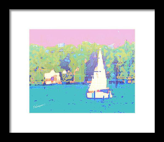 St. John's Sailboat 4 - Framed Print